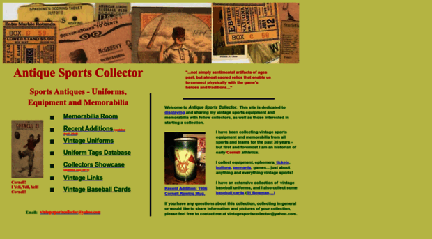 antiquesportscollector.com