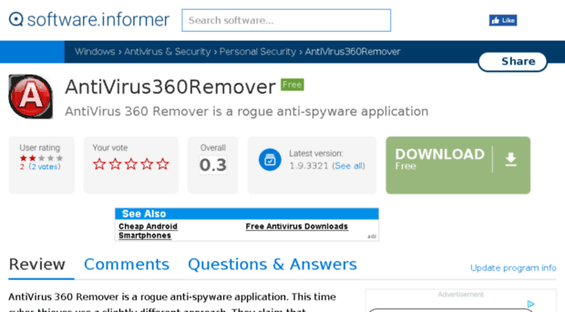 antivirus360remover.software.informer.com