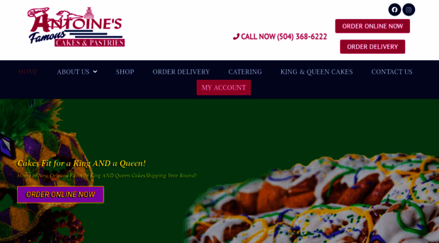 antoinesfamouscakes.com