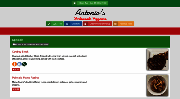 antonioristorante.ie