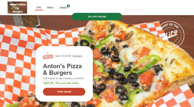 antonspizzaburgers.com