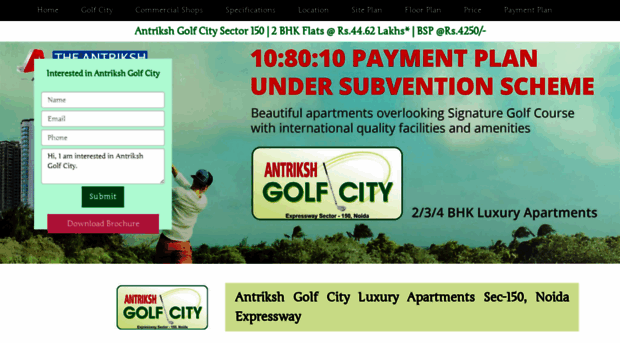 antrikshgolfcity.co.in