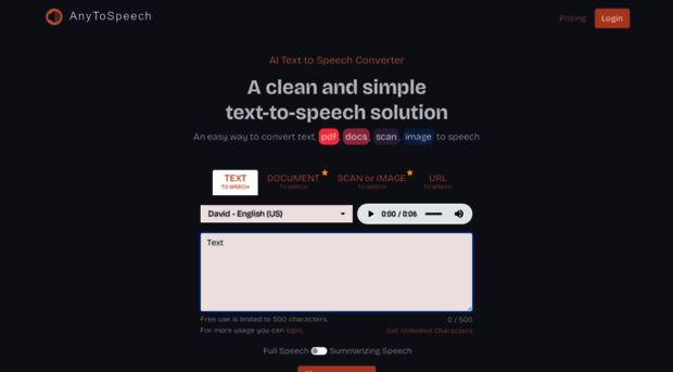anytospeech.com