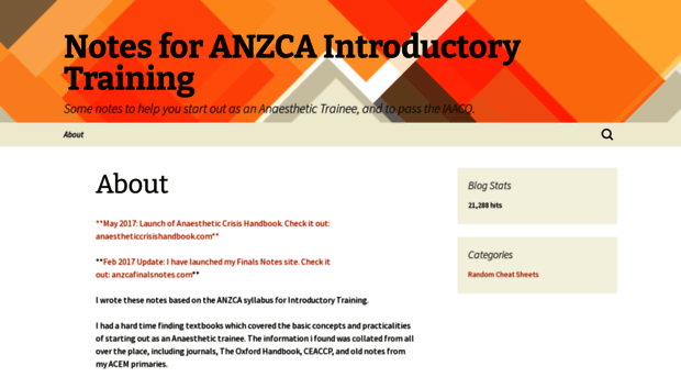 anzcaintrotrainingnotes.com