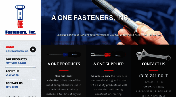 aonefasteners.com