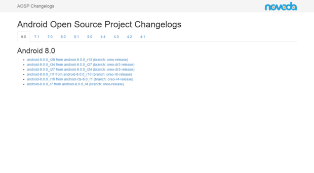 aosp.changelog.to