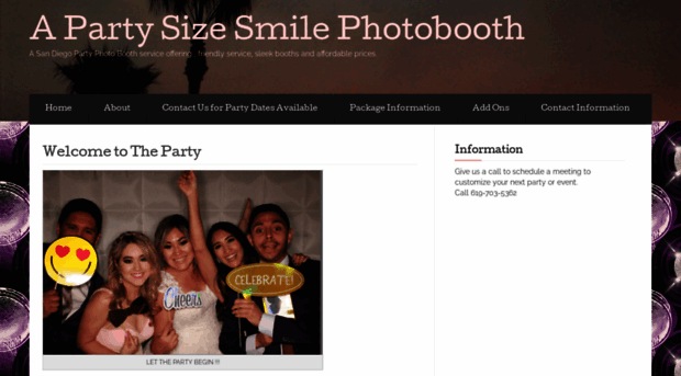 apartysizesmilephotobooth.com