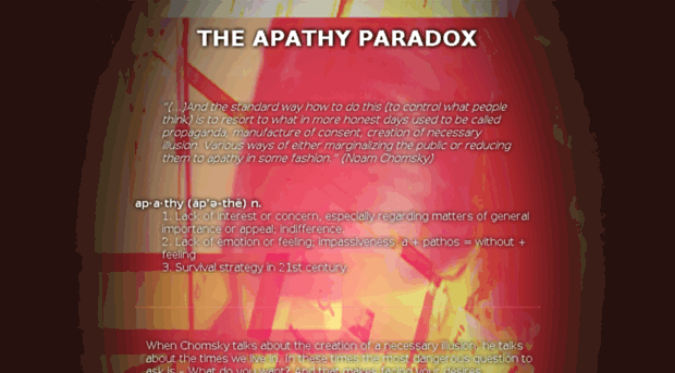 apathyparadox.nl