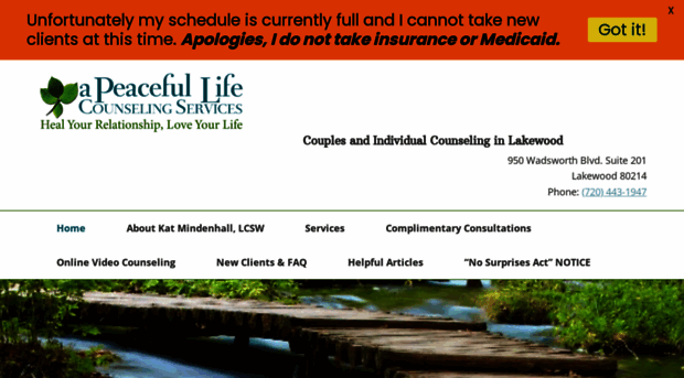 apeacefullifecounseling.com