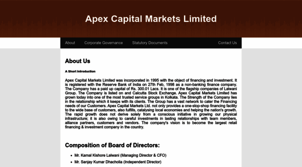 apexcapitalmarketsltd.com