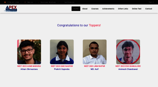 apexclassesbhilai.in
