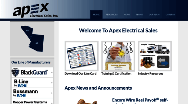 apexelectricalsales.com