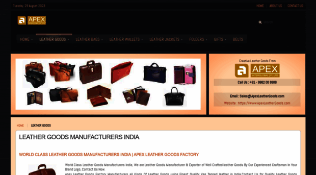 apexleathergoods.com