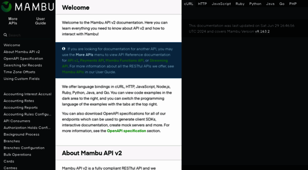 api.mambu.com - Mambu API v2 Reference Page - API Mambu