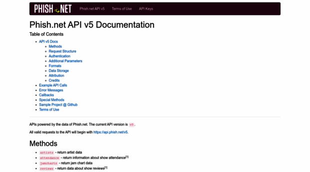 api.phish.net