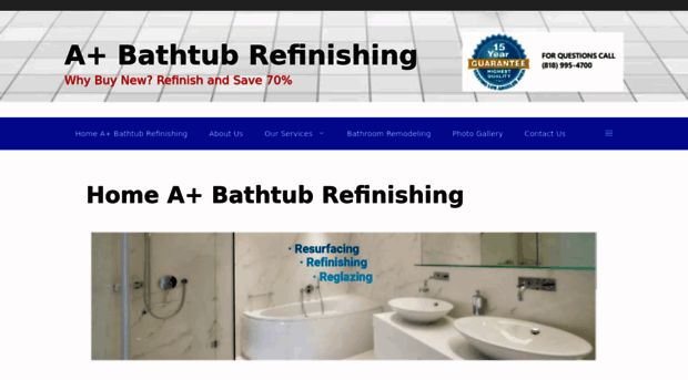 aplusbathtubrefinishing.com