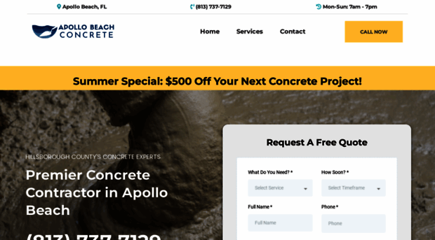 apollobeachconcrete.com