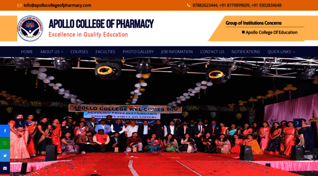 apollocollegeofpharmacy.com