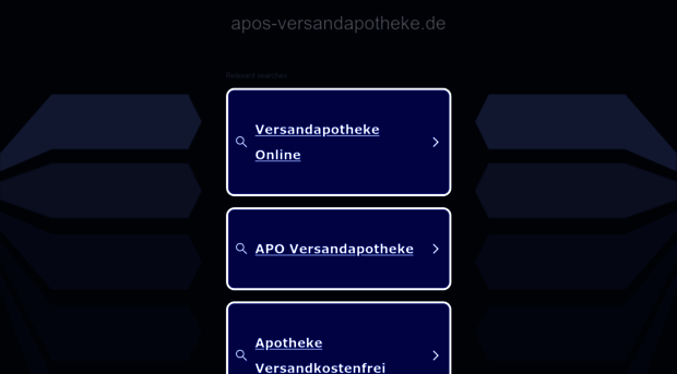 apos-versandapotheke.de