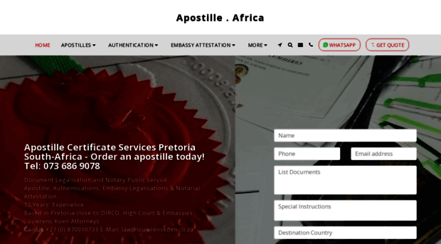 apostille.co.za