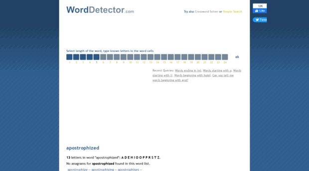 apostrophized.worddetector.com