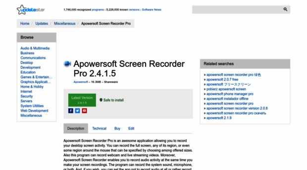 apowersoft-screen-recorder-pro.updatestar.com