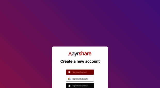 app.ayrshare.com