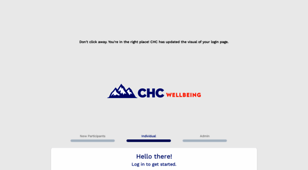 app.chcw.com - CHC Wellbeing | Log In - App CHC W