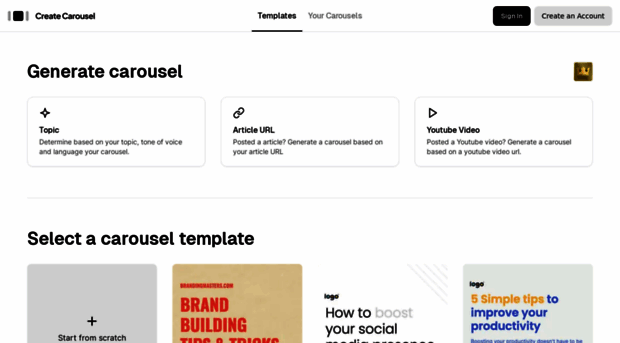 app.createcarousel.com
