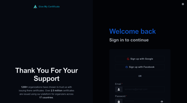 app.givemycertificate.com
