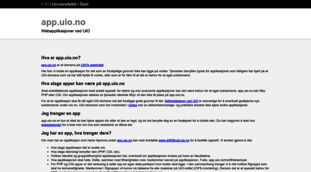 app.uio.no