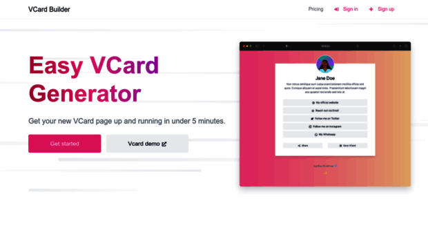 app.vcardbuilder.io