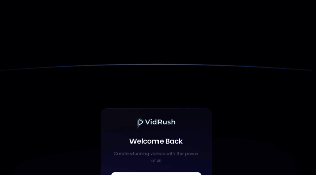 app.vidrush.ai - Sign In | Vidrush - Autonomous... - App Vidrush