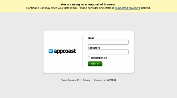 appcoast.harvestapp.com