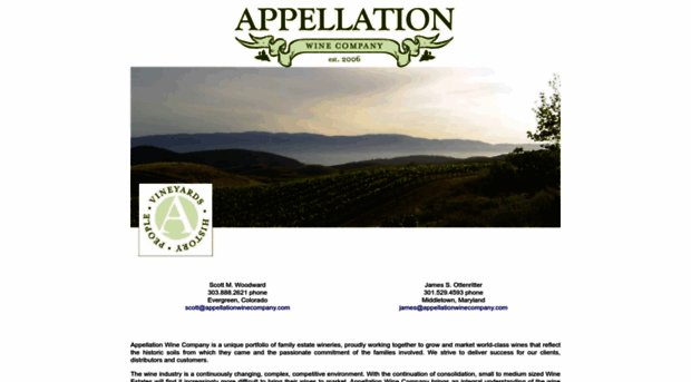 appellationwinecompany.com