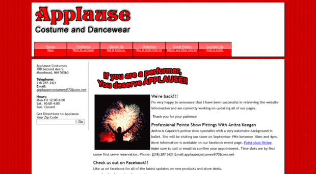 applausecostumesanddancewear.com