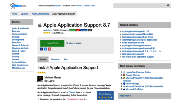 apple-application-support.updatestar.com