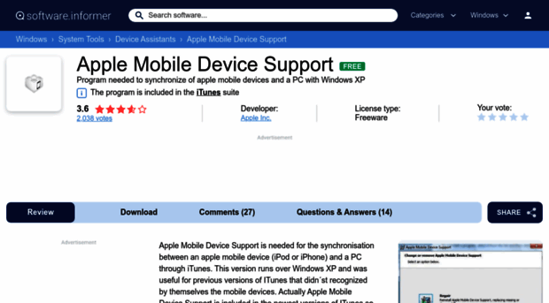 apple-mobile-device-support.software.informer.com