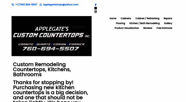 applegatescustomcountertops.com