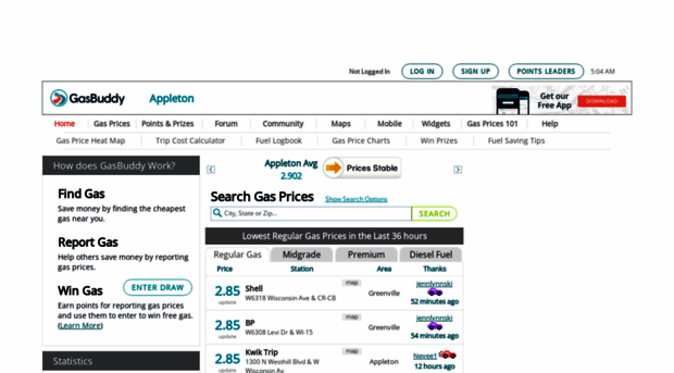 appletongasprices.com