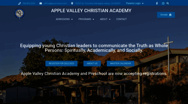 applevalleychristianschool.com