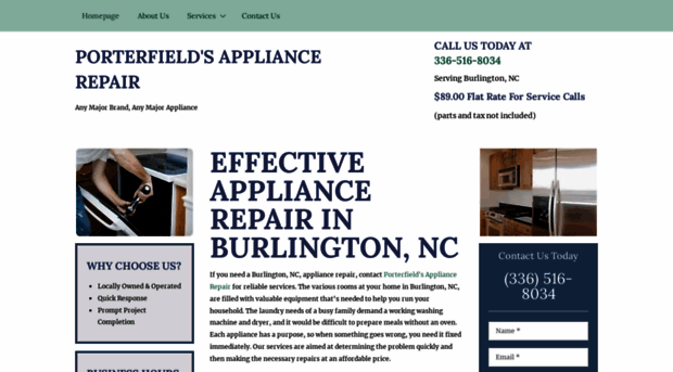 appliancerepairsburlington.com