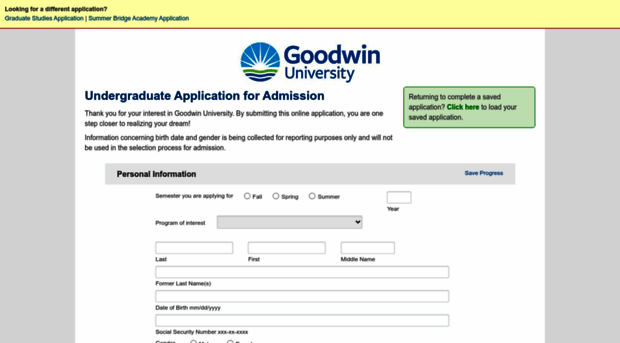 application.goodwin.edu