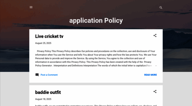 applicationpolicyprivacy.blogspot.com