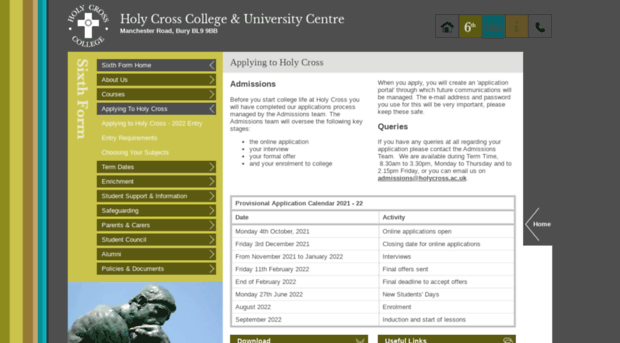 applications.holycross.ac.uk