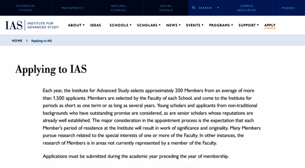 applications.ias.edu