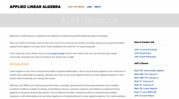 appliedlinearalgebra.com