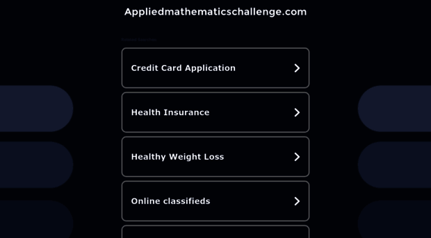 appliedmathematicschallenge.com