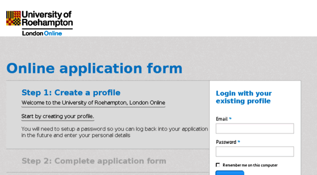 apply.roehampton-online.com