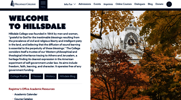 Apply2.hillsdale.edu - Hillsdale College - Admissions - Apply 2 Hillsdale